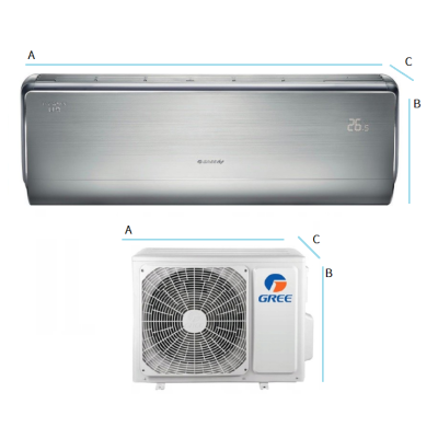 Klimatyzator Gree U-Crown Silver 3,5kw-4,0kw - 3